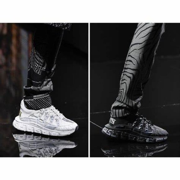 Versace Black Trigreca Sneakers